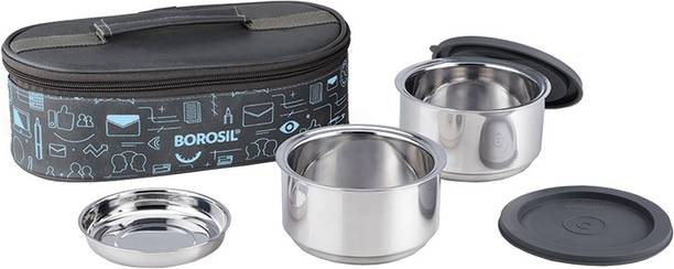 BOROSIL CFDWSET2NL12 2 Containers Lunch Box