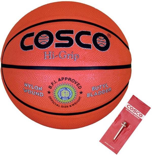 COSCO Hi-Grip (Natural Rubber) Basketball - Size: 6