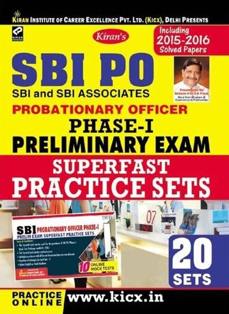 SBI PO and Associates Phase - 1 Preliminary Exam Superfast Practice Sets - 20