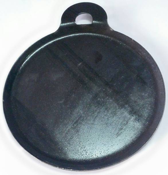 Jayam IRON DOSA TAWA 10" DIA / FLAT DESIGN / RAISED BORDER WITH DOSA TURNER तवा 26 cm डायमीटर