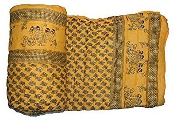 V.R.ENTERPRISES Damask Single Quilt for  Heavy Winter