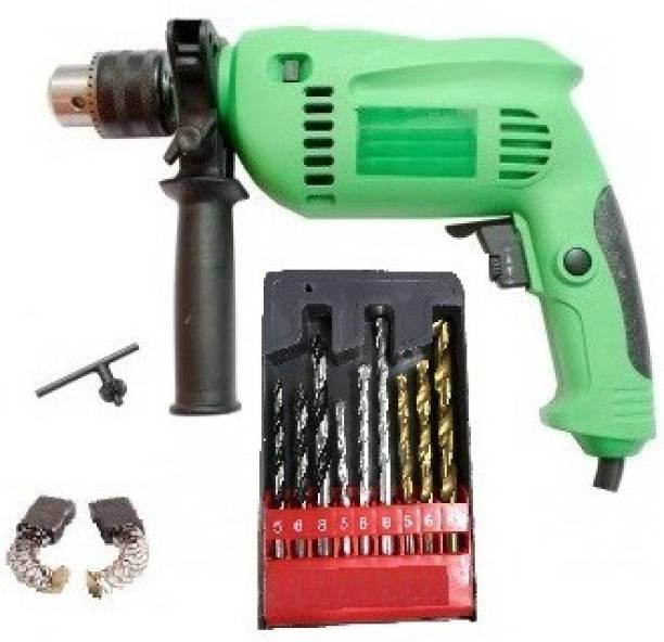 Engarc 13mm Drill Machine With Drill Bits For Wall,Wood &amp; Iron Sizes 5mm,6mm &amp; 8mm Each Hammer Drill