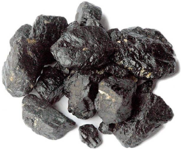 Aurra Stores Black Tourmaline Rough 250 gm (Transmit All Negative Energy into Positive Energy) Decorative Showpiece  -  2.2 cm