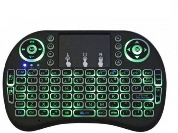 eWAVE Premium Quality Mini Keyboard and Touchpad Mouse With Backlight Bluetooth, Wireless Handheld Multi-device Keyboard