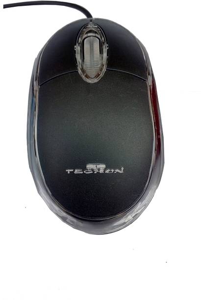 TECHON Wired Mouse For Laptop, PC | USB Wired Optical Mouse For Laptop, Desktop Wired Ambidextrous Optical Mouse