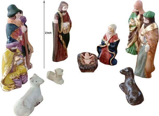 PEEGEE Christmas crib Separate Pieces 5.5 cm Pack of 9