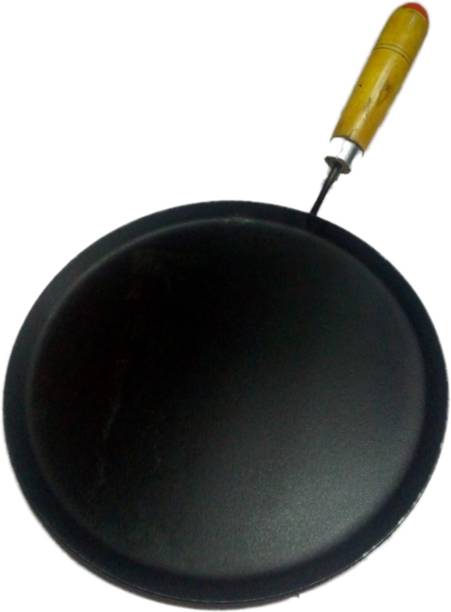 Jayam IRON DOSA TAWA 10" DIA WITH WOODEN HANDLE Tawa 25 cm diameter