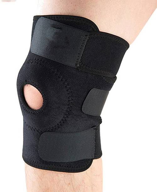 Leosportz Knee Cap Knee Support knee Guard (Free Size, Black) Knee Support