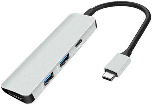 Tobo YS-HUB64-C Type-C Multi-Port Adapter with USB-C Pass-Through, 4K HDMI, USB 3.0 & PD Port USB Hub