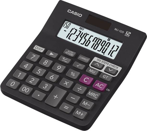 CASIO MJ-12D-BK Desktop Basic  Calculator