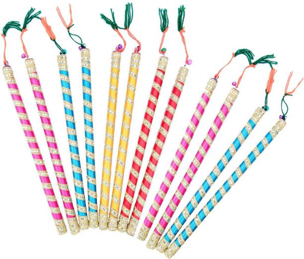 Tuski Pack of 6 Pair Dandia Sticks