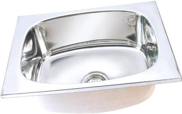 Prestige 'oval bowl' (21x18x9), stainless steel Vessel Sink