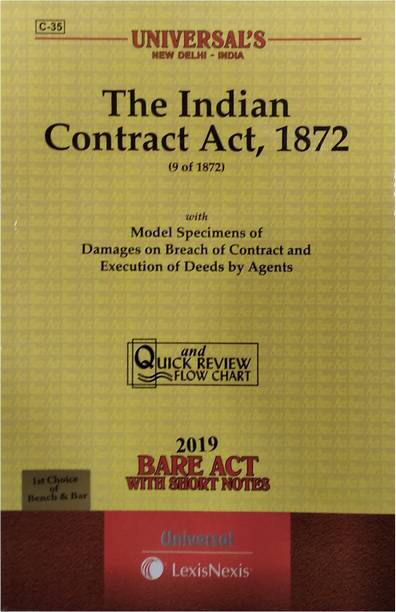 The Indian Contract Act 1872 With Short Notes