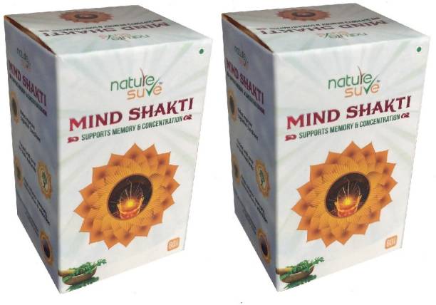 Nature Sure Mind Shakti Tablets with Natural Herbs-2 Pack (2 x 60 Tablets)