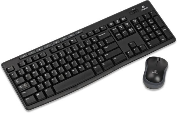 Logitech MK235 Wireless Standard Desktop Keyboard Compatible with Desktop, Laptop, Mac NA