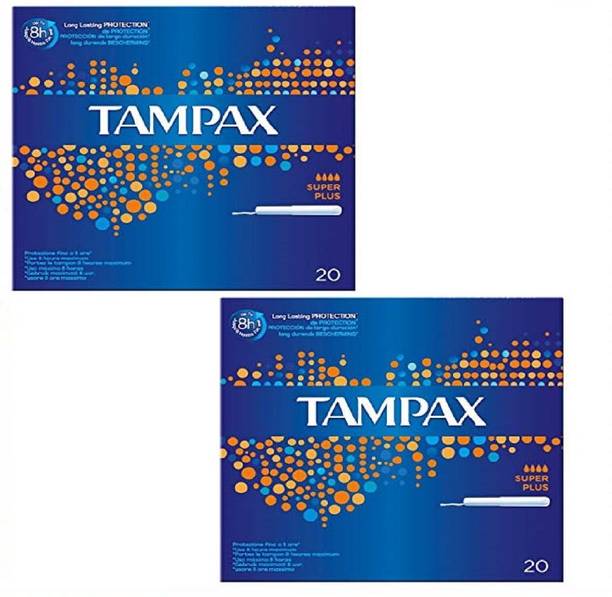 Tampax Super Plus 20's Pack Of 2 Tampons