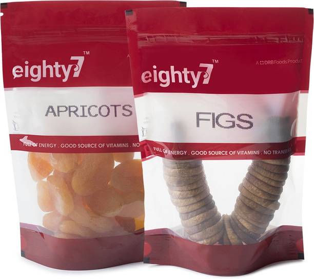 Eighty7 Apricots(Khumani) and Figs(Anjeer) (200g each) Assorted Fruit