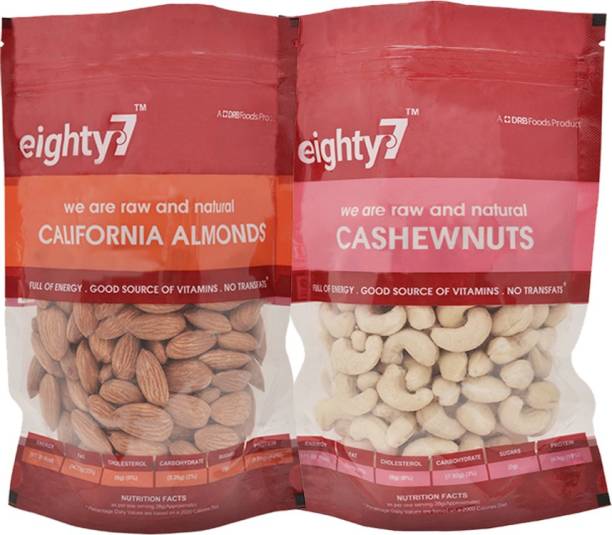 Eighty7 California Almonds(250g) and Cashews(250g) Assorted Nuts