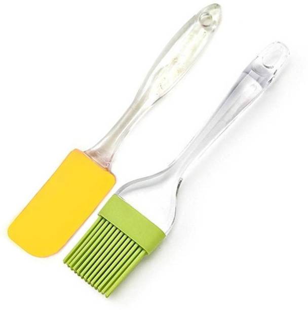 DN Non-Stick Spatula (Pack of 2) Silicone Flat Pastry Brush