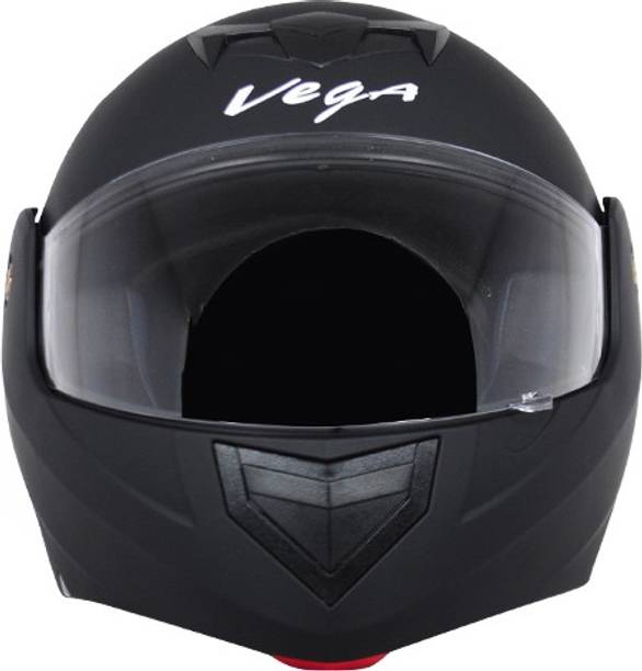 VEGA DULL BLACK HELMET Motorbike Helmet