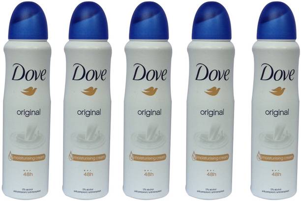 DOVE Original (Pack of 5) Deodorant Spray  -  For Men & Women