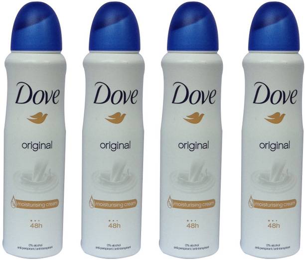DOVE Original (Pack of 4) Deodorant Spray  -  For Men & Women