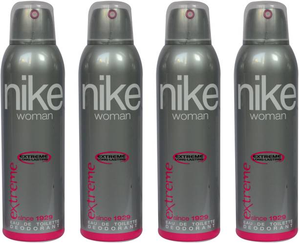 नाइक एक्सट्रीम (4 का पैक) डिओडोरेंट स्प्रे - महिलाओं के लिए