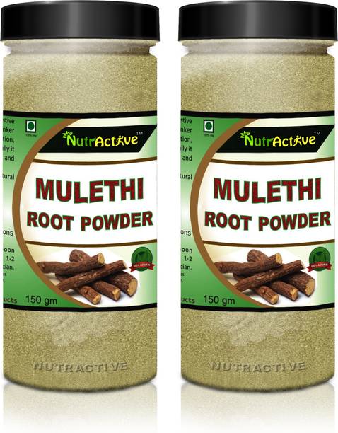 NutrActive 100% Pure & Organic Mulethi (Licorice Yastimadhu) Powder- 300gm