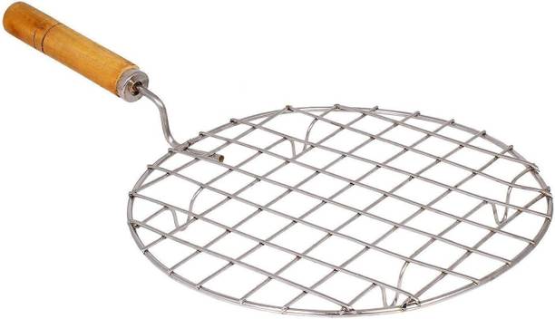 VPSK Heavy Round Jali Roti Roast Grill/Papad Roaster/Chapati Toast Grill/paneer tandoor net/brinjal/Barbeque (Large) 1 kg Roaster