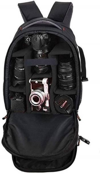 Smiledrive DSLR Camera Backpack Bag with Laptop Compartment &amp; Well Padded Adjustable Grids for Lenses &amp; Accessories-Made in India  Camera Bag