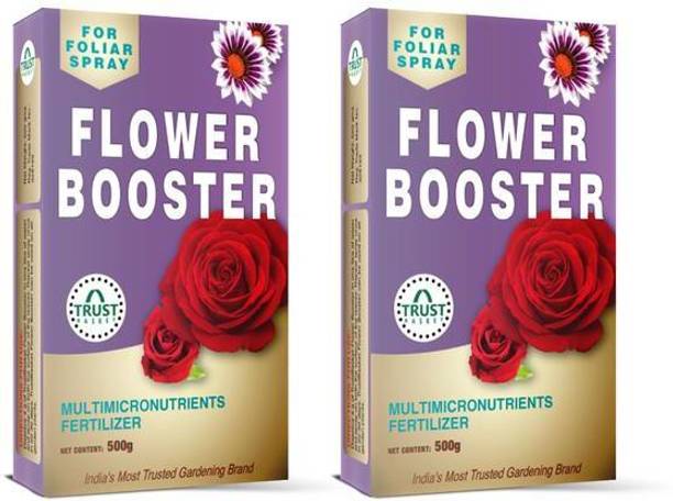 TrustBasket Flower Booster(1 KG)- Provides All Essential Multi Micro nutrients for All Flowering Plants Like Rose, Anthurium, etc Fertilizer