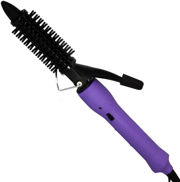 Aone Women Iron Rod Brush Styler Hair Care Curler Curl Curling Straightener 45W - Novaa Create Ion0222 Hair Curler
