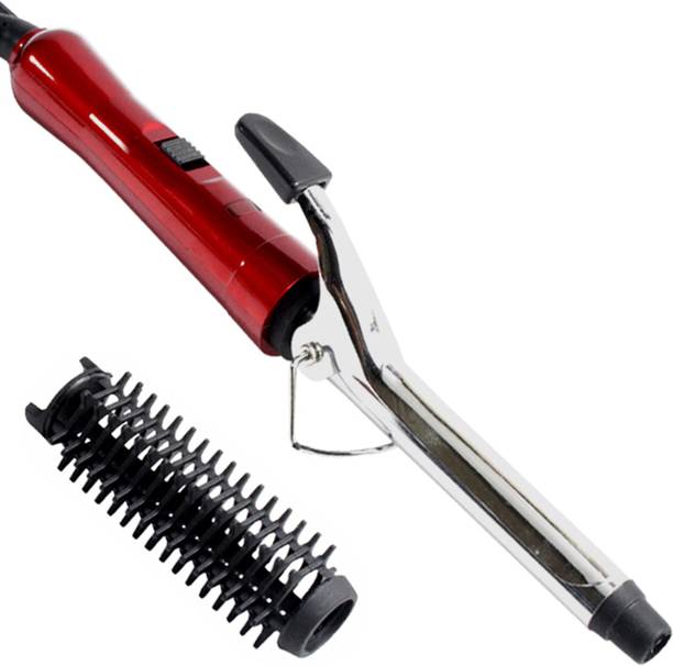 Aone Women Iron Rod Brush Styler Hair Care Curler Curl Curling Straightener 45W - Shinon02 Hair Curler