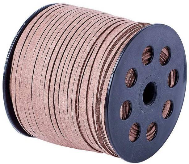 DIY Crafts Camel Faux Suede Cord Roll String Leather Lace Beading Thread for Jewelry Making(90 meter)