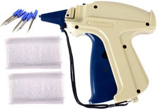 Sadar Shop 9S Arrow Tag Gun,15mm 1000 WHITE Tag Pin Barbs,1 Needle Cloth Price Label Attacher Taging Gun