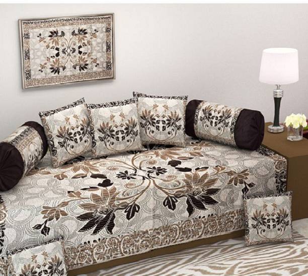 LAYING STYLE Jacquard Floral Diwan Set