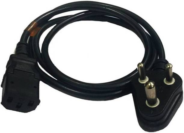 TERABYTE Power Cord 1.5 m 3 Pin Power Supply Cable for Desktop Monitor Printer - 1.5 Meter Power Cord Power Cord
