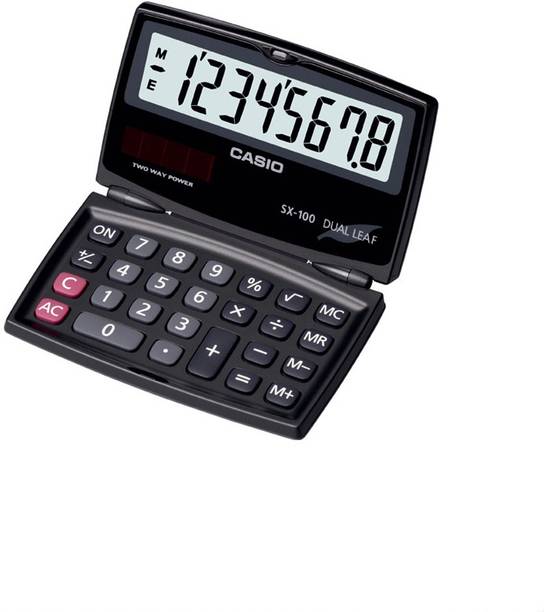 CASIO SX-100-W Portable Basic  Calculator