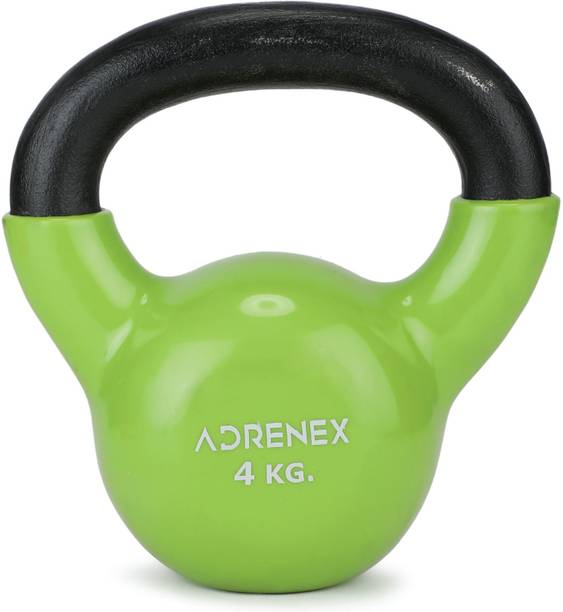 Adrenex by Flipkart 4kg Vinyl Coated, Anti Slip Kettlebell