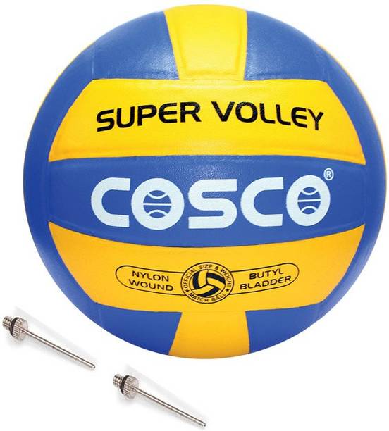 COSCO SUPER Genuine Leather Pasted Volleyball - Size: 4