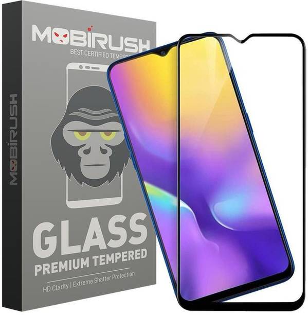 MOBIRUSH Edge To Edge Tempered Glass for Samsung Galaxy M20, Samsung Galaxy A10