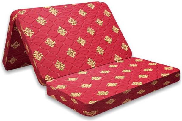 PUMPUM 3 Fold Quilted Mattress 3 inch Single Cotton Mattress
