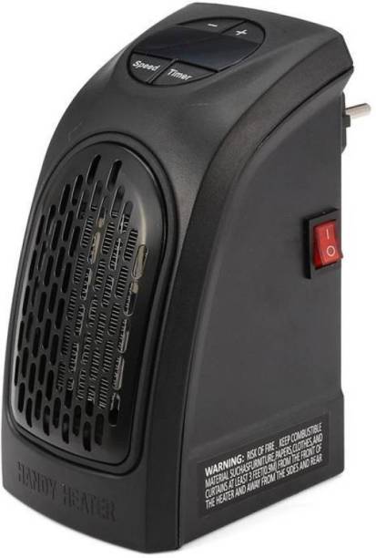 Cheeky 400W Portable Mini Handy Air Heater Warm Fan Blower Heater Radiator Warmer Wall-Outlet Space Heater for Office, Home, AC 220-240V, EU Plug Fan Room Heater