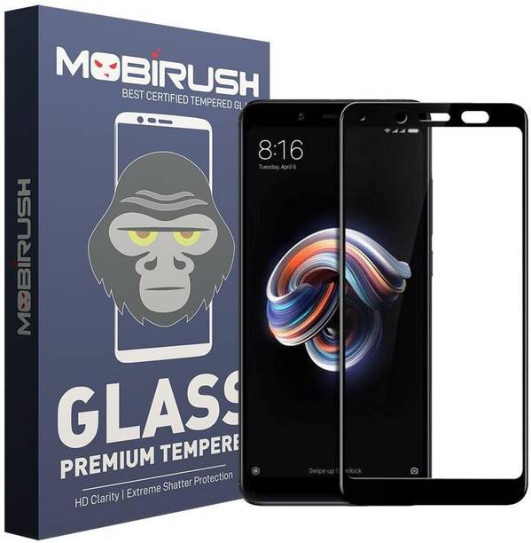 MOBIRUSH Edge To Edge Tempered Glass for Mi Redmi Note 5 Pro