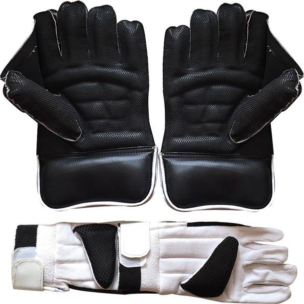 IBEX Regular Wicket Keeping Gloves Combo Black With Inn...