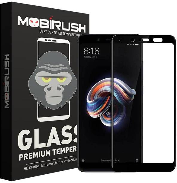 MOBIRUSH Edge To Edge Tempered Glass for Mi Redmi Note 5 Pro