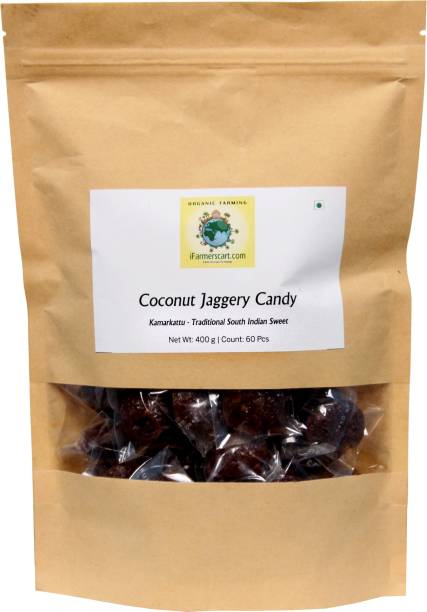 iFarmerscart Coconut Jaggery Candy | Kamarkat | Kalkona Mittai Coconut Candy