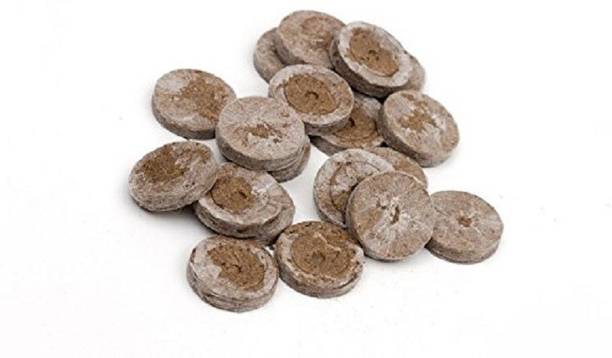 BIOBLOOMS Bio Blooms Coir Seedling Coins cocopeat disc, 50 mm Plant Starter Plugs 10 pcs Bio_18x52A Husk