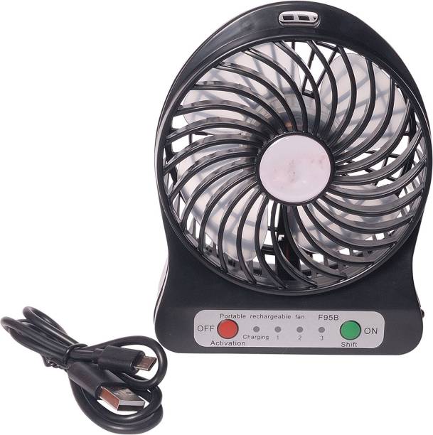 NICK JONES Powerful Wind Multifunctional Dual Blower Desk Table Air Cooler Fan Portable Fan Rechargeable USB MINI FAN, Battery Charging Cable USB Fan Rechargeable Fan, USB Fan