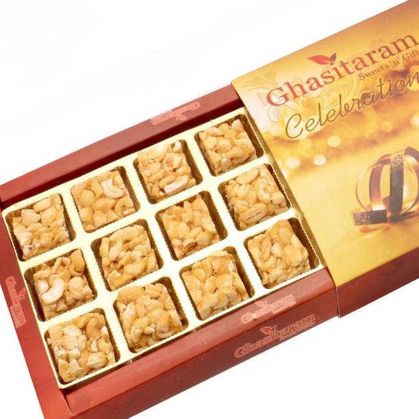 Ghasitaram Gifts Roasted Cashew Delight 18 pcs
